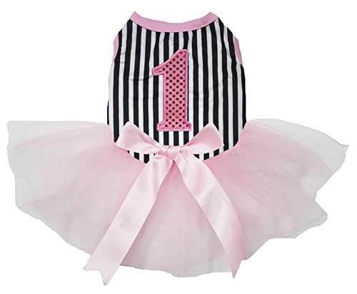 Petitebelle Hundekleid mit Pailletten, Größe XS, Rosa von Petitebelle