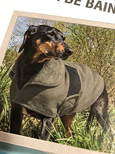 Petlando Hundebademantel anthrazit S (Halsumfang 40cm,Brustumfang 48-58cm) von Petlando