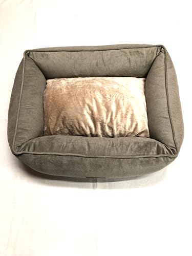 Petlando Hundebett Bergen - Ortho - Cappuccino M 80 x 60 x 20 cm (schwere Qualität) von Petlando