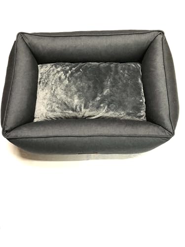 Petlando Hundebett Bergen - Ortho - Schiefer M 80 x 60 x 20 cm (schwere Qualität) von Petlando