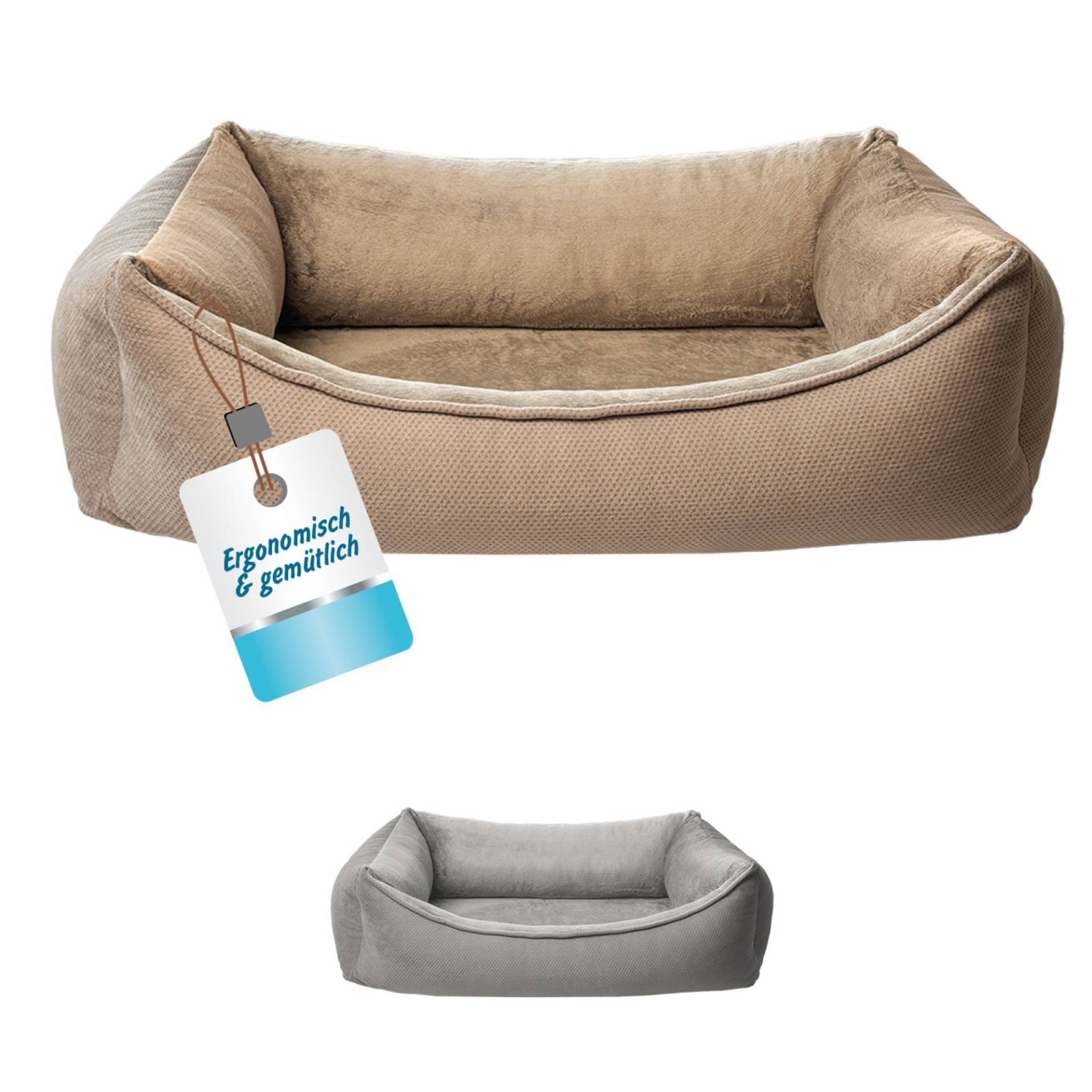 Petlando Hundebett LikeOrtho Lucy, braun - Größe L: L 80 x B 115 x H 28 cm Petlando Hundebett LikeOrtho Lucy, braun - Größe L: L 80 x B 115 x H 28 cm von Petlando