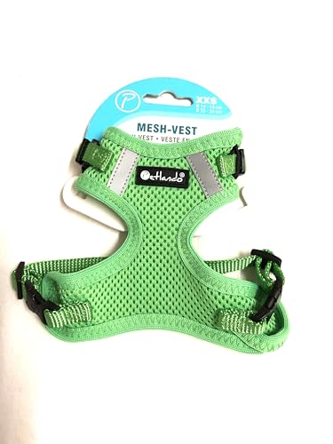 Petlando Hundebrustgeschirr Mesh-Vest XXS Apple Halsumfang 14-18 cm, Brustumfang 25-34 cm von Petlando