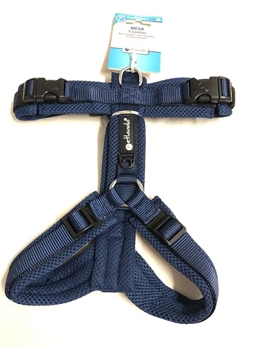 Petlando Hundebrustgeschirr Mesh Y-Comfort Navy M (Halsumfang 46-74 cm. Brustumfang 50-74 cm) von Petlando