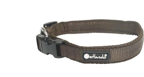 Petlando Hundehalsband Petlando Mesh Collar S, Mocha, 40-45 cm von Petlando