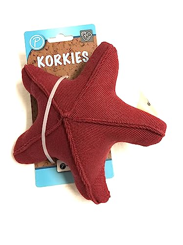 Petlando KORKIES Seestern rot 20 cm robust o. Quietscher von Petlando