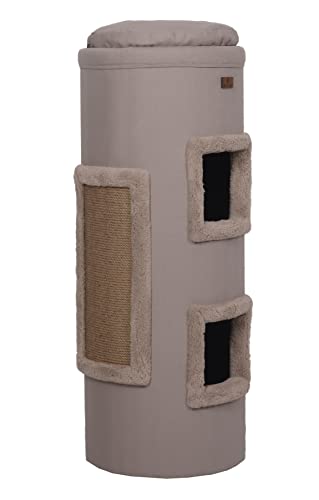 Petliving Kratztonne Johanna 100 cm, Taupe, Handmade, nachhaltig, Öko Tex Standard 100 von Petliving