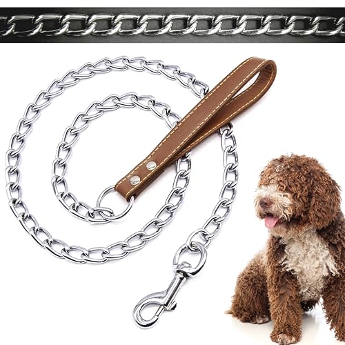 Hochwertige Hundeleine mit Gurt, kaufest, Haken, strapazierfähig, Outdoor-Hund, Camping-Zubehör, Spazierengehen, Hundeleine, Trainingsleine für Hunde, Braun, 3 mm (120 cm) von Petopedia