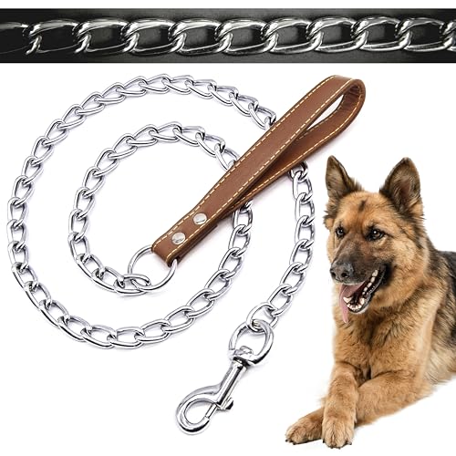 Hochwertige Hundeleine mit Gurt, kaufest, Haken, strapazierfähig, Outdoor-Hund, Camping-Zubehör, Spazierengehen, Hundeleine, Trainingsleine für Hunde, Braun, 4 mm (120 cm) von Petopedia