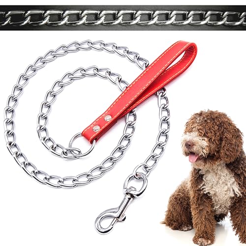 Hochwertige Hundeleine mit Gurt, kaufest, Haken, strapazierfähig, Outdoor-Hund, Camping-Zubehör, Spazierengehen, Hundeleine, Trainingsleine für Hunde, Rot, 3 mm (120 cm) von Petopedia