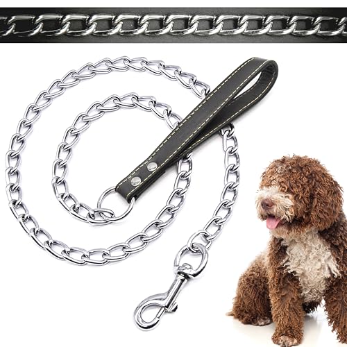 Hochwertige Hundeleine mit Gurt, kaufest, Haken, strapazierfähig, Outdoor-Hund, Camping-Zubehör, Spazierengehen, Hundeleine, Trainingsleine für Hunde, Schwarz, 3 mm (120 cm) von Petopedia