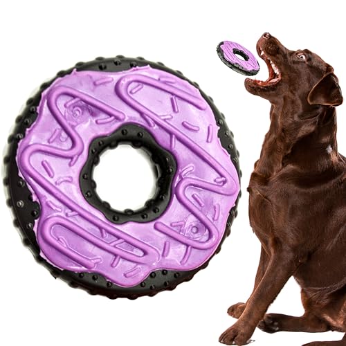 Petopedia Hundespielzeug, robustes Nylon, Pizza-Waffelform, Donut-Form, unzerstörbares Hundespielzeug gegen Langeweile, Zahnspielzeug für Welpen, Kauspielzeug, Hundekauspielzeug, Hundegeschenke von Petopedia