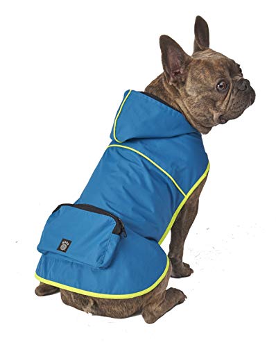 Banff Packable Regenjacke, Blaugrün, Größe XL von Petrageous