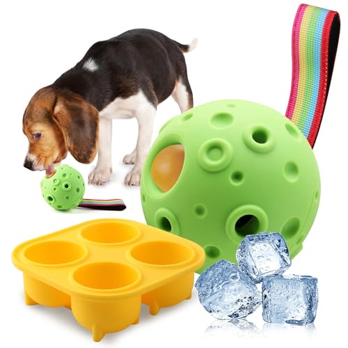 Hundespielzeug, gefrorenes Leckerli-Dosierspielzeug, um sie zu beschäftigen, Hunde-Kauspielzeug für nachfüllbares, hausgemachtes, gefrierbares Futter reduziert Angst, leicht zu reinigen, interaktives von Petration