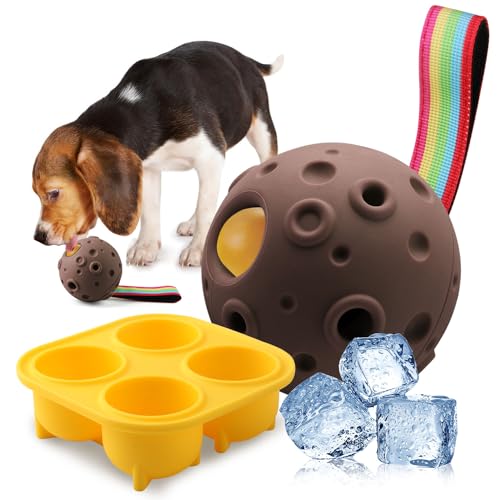 Hundespielzeug, gefrorenes Leckerli-Dosierspielzeug, um sie zu beschäftigen, Hunde-Kauspielzeug für nachfüllbares, hausgemachtes, gefrierbares Futter reduziert Angst, leicht zu reinigen, interaktives von Petration