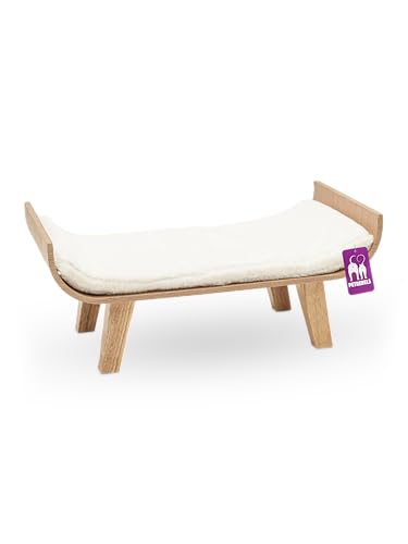 Petrebels Design Katzensofa Holz, Gemini 60, Premium Qualität Katzenbett, Eiche-Rustikal Look von Petrebels