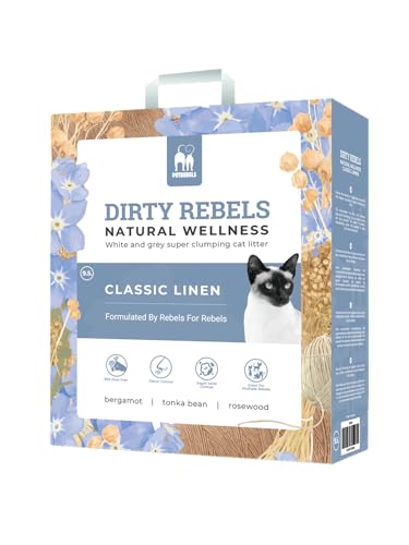 Petrebels Katzenstreu Natural Wellness, 9,5 Liter, Classic Linen Duft, 100% Natürlich von Petrebels