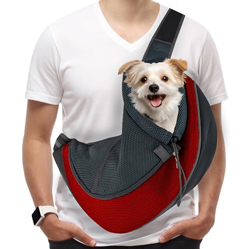 PETROPOLIS Sling Pet Carrier Pet Carrier for Cat and Dog, Hands Free Pet Carrier, Adjustable Shoulder Strap von Petropolis