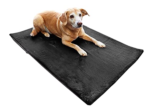 Pets Club Tierunterlage Schlafplatz waschbar Decke gepolstert Hund Katze Bett Matte Kissen Verschiedene Größen und Farben (Anthrazit, 75 x 115 cm) von Pets Club