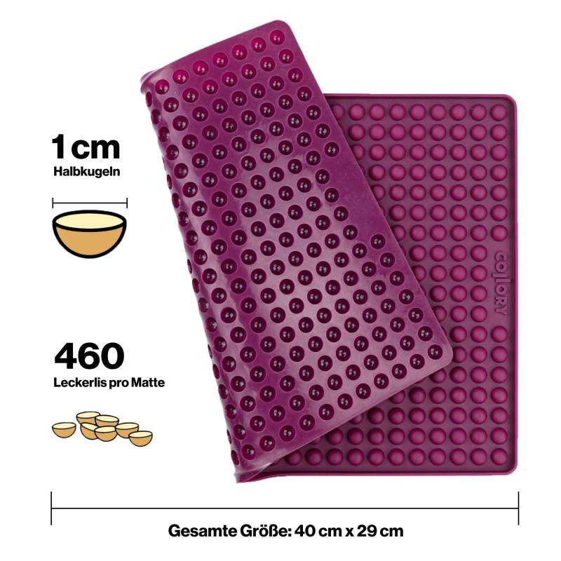 Collory Backmatte - Halbkugel - Burgundy/1cm von Pets Deli