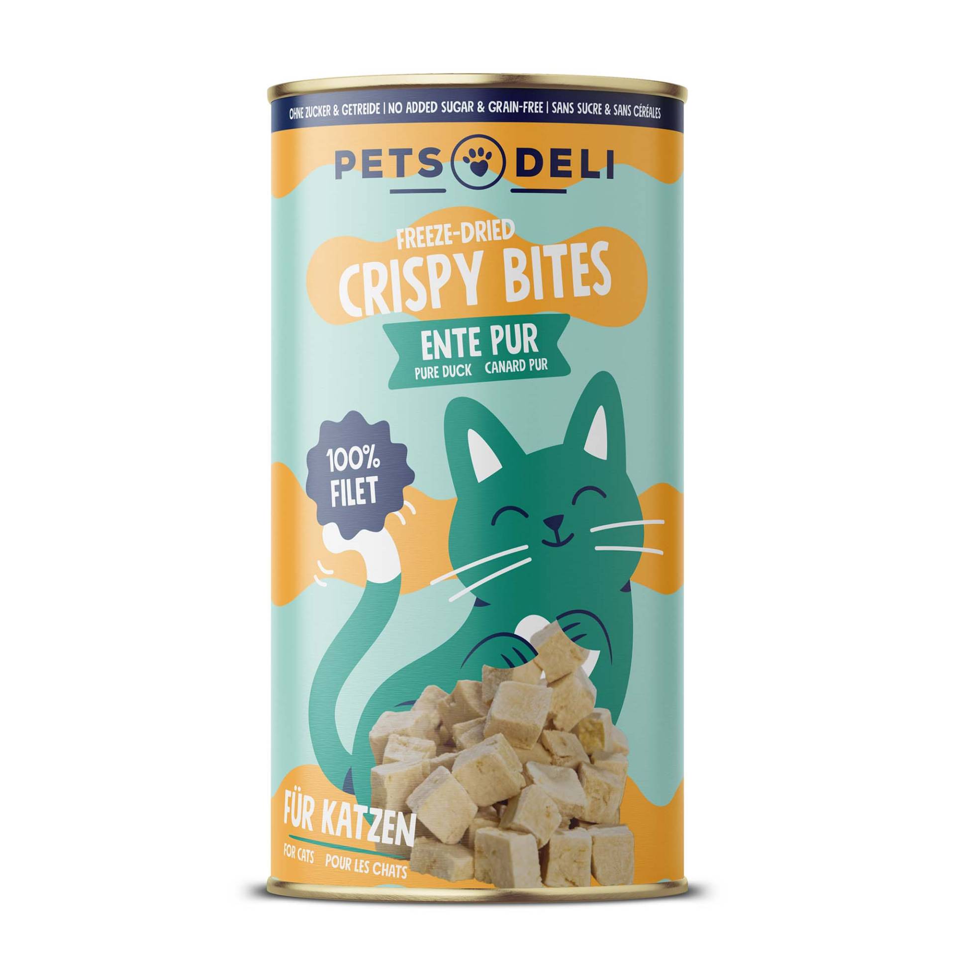 "Crispy Bites" Entenbrustfilet für Katzen - 25g von Pets Deli