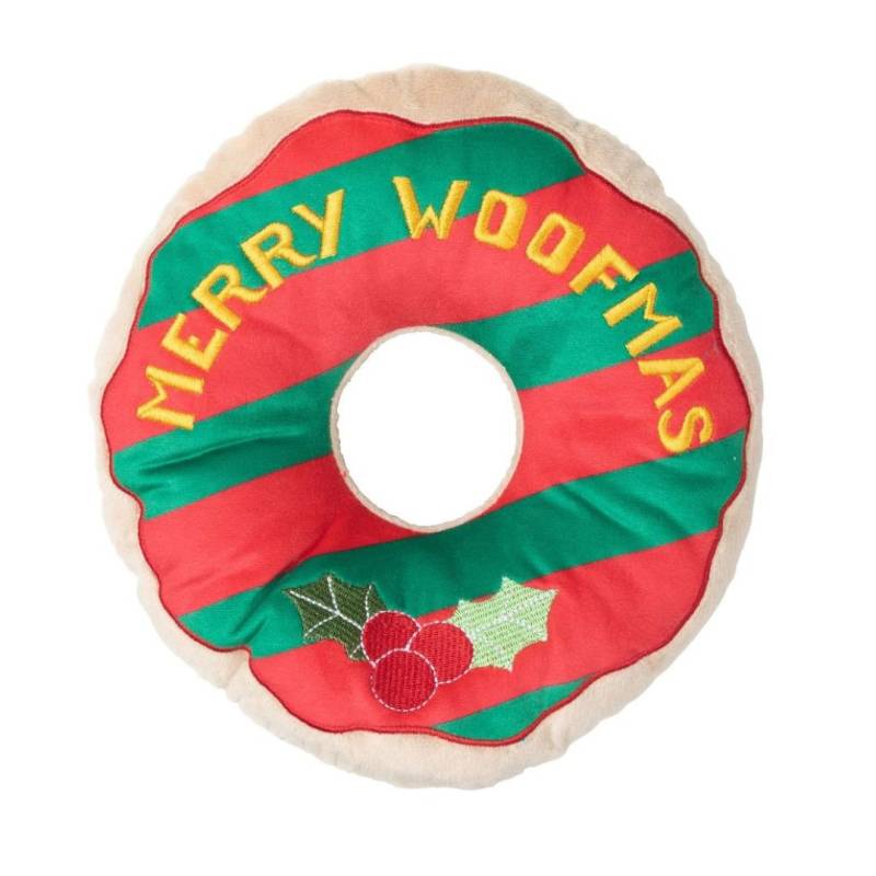 FuzzYard Xmas Hundespielzeug Giant Merry Woofmas Donut - Standard - Standard von Pets Deli