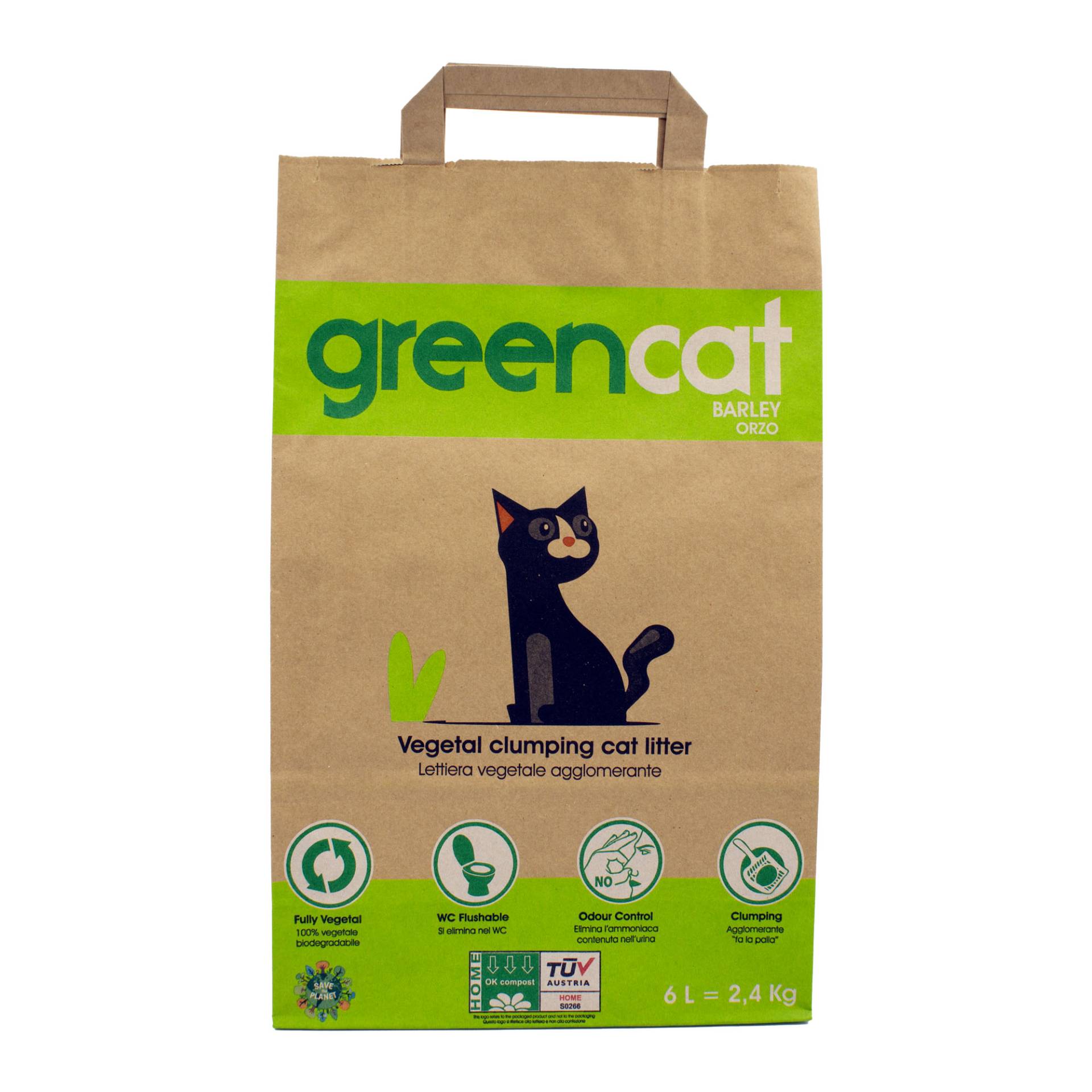 Greencat Natur Klumpstreu - Natur Klumpstreu / 2x6 Liter von Pets Deli