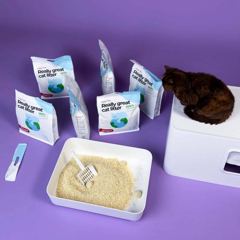 Hoopo® ToFu-Katzenstreu - 2x7L von Pets Deli