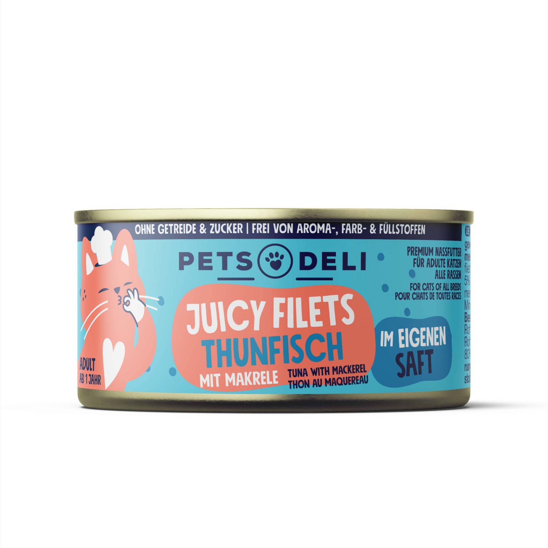 Juicy Filets Thunfisch mit Makrele - 70g von Pets Deli