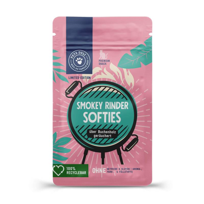 "Limited" Smokey Rinder Softies für Katzen - 90g von Pets Deli