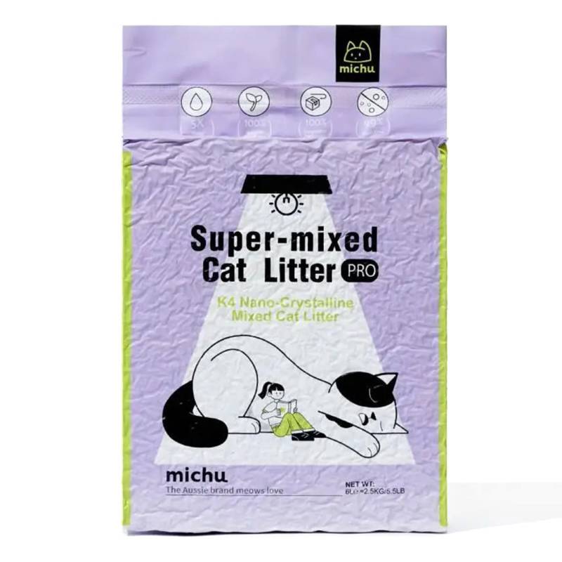 MichuPet Katzenstreu aus Tofu - Mix - Mix / 6 Liter von Pets Deli