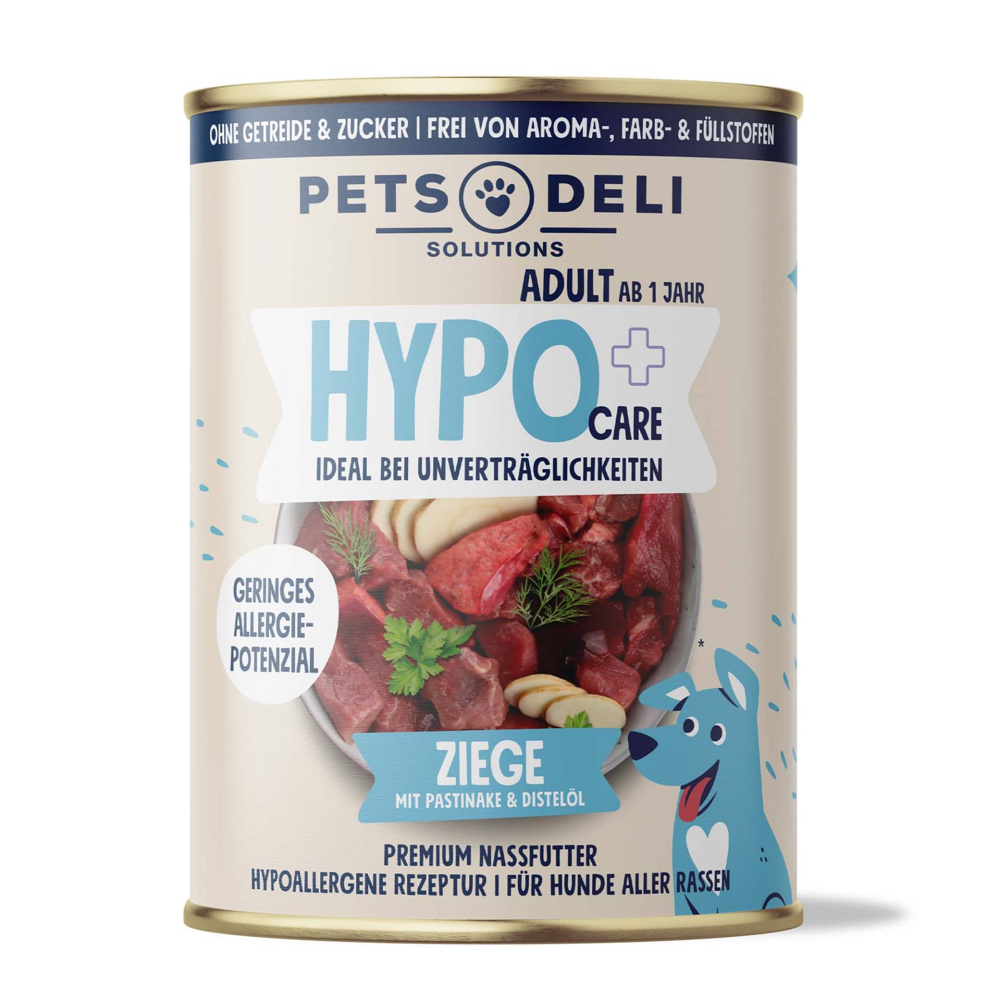 Nassfutter Ziege für Hunde - 200g ✓ hypoallergen ✓ Adult von Pets Deli von Pets Deli