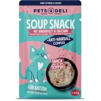 Pets Deli Snack Katze Adult Functional Suppe Anti-Hairball Rind 12x40 g von Pets Deli