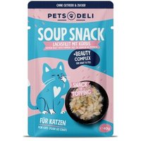 Pets Deli Snack Katze Adult Functional Suppe Beauty Lachs 12x40 g von Pets Deli