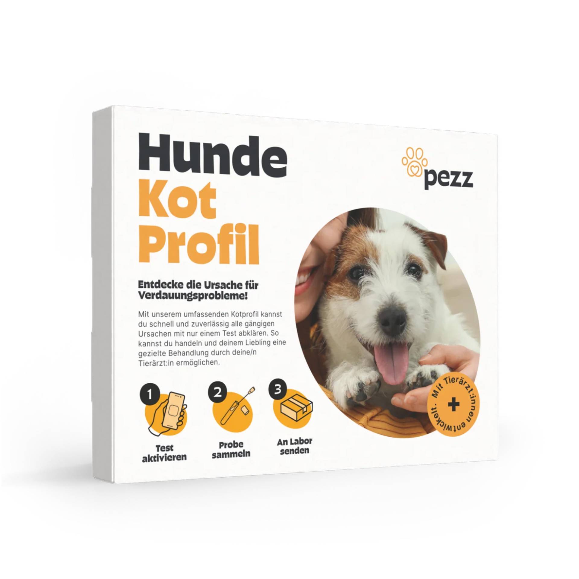 Pezz Kotprofil 3in1 ganzheitliche Kotuntersuchung für Hunde - Stück Pezz Kotprofil 3in1 ganzheitliche Kotuntersuchung für Hunde - Stück von Pets Deli