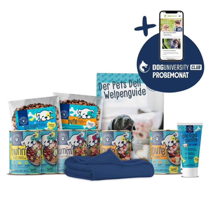 Probierpaket "Welpenzuwachs" mit Doguniversity Club Probemonat - 2675g von Pets Deli