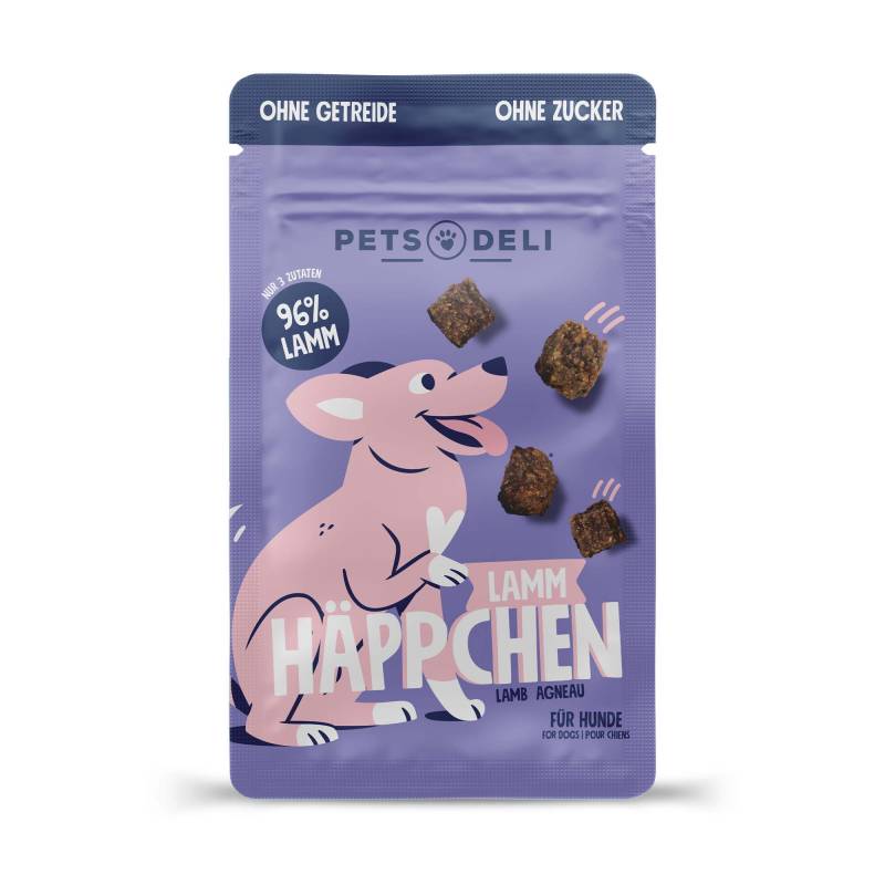 Snack "Häppchen" Lamm für Hunde - 5 x 90g von Pets Deli