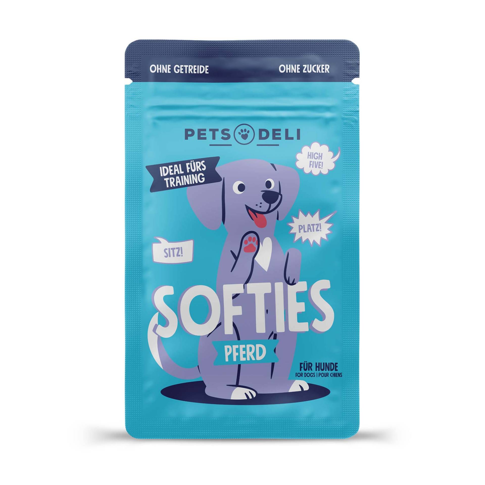 Snack "Softies" Pferd für Hunde - 90g von Pets Deli