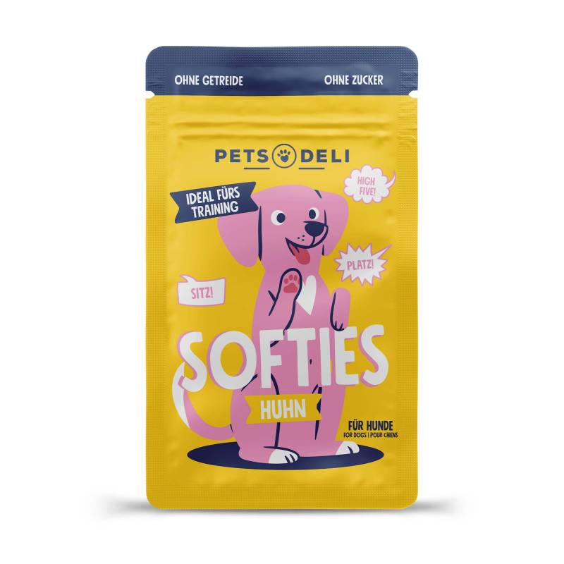 Snack "Softies" Huhn für Hunde - 90g von Pets Deli