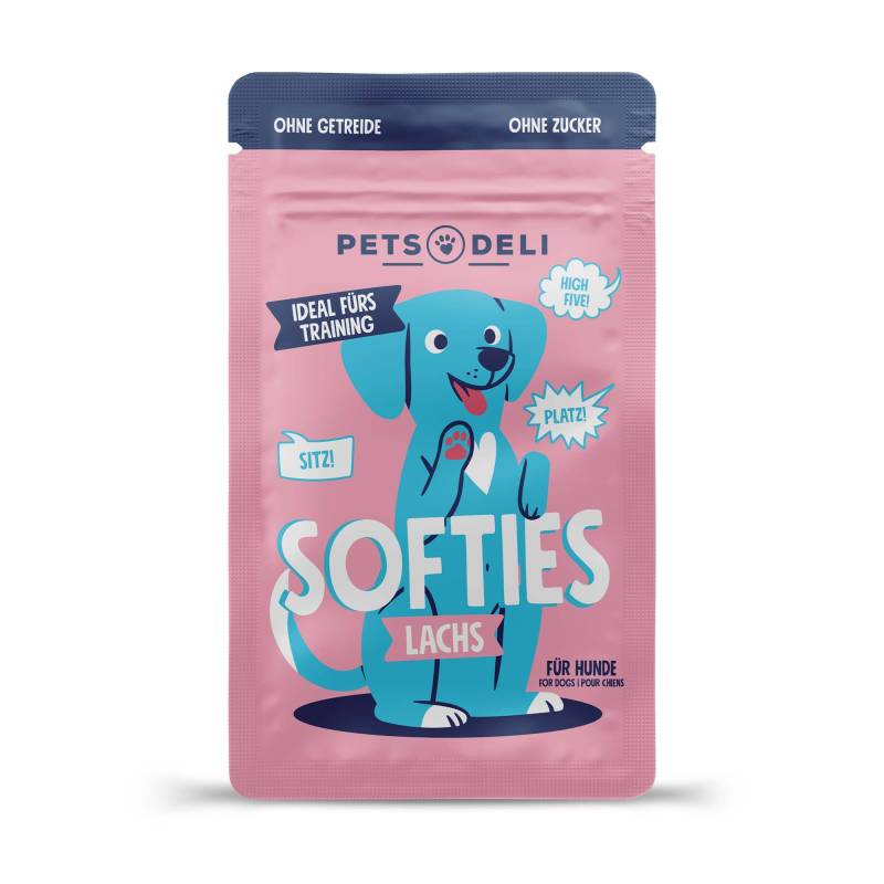 Snack "Softies" Lachs für Hunde - 90g von Pets Deli