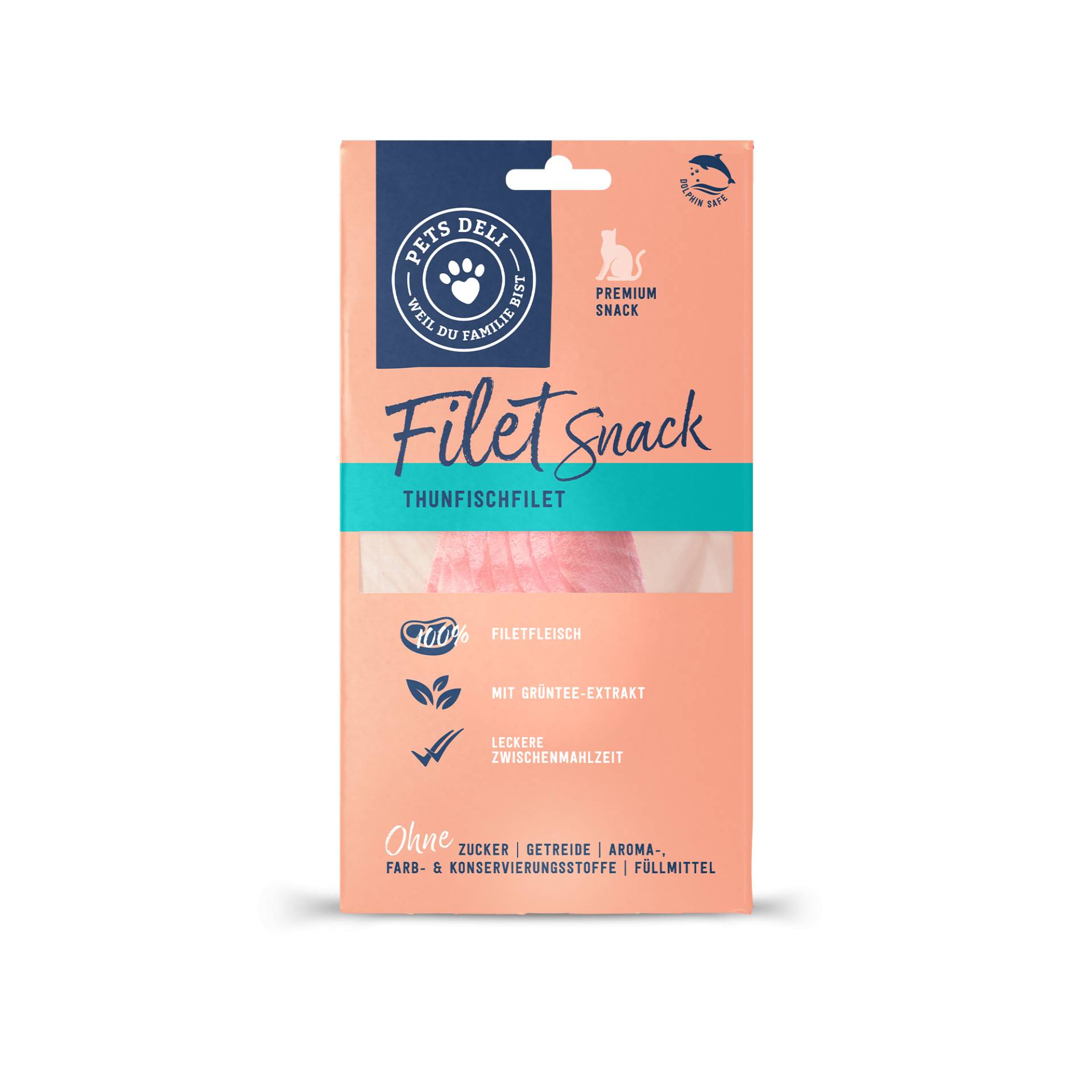 Snacks für Katzen - Filetsnack Thunfischfilet  - 25g/12er Pack von Pets Deli von Pets Deli