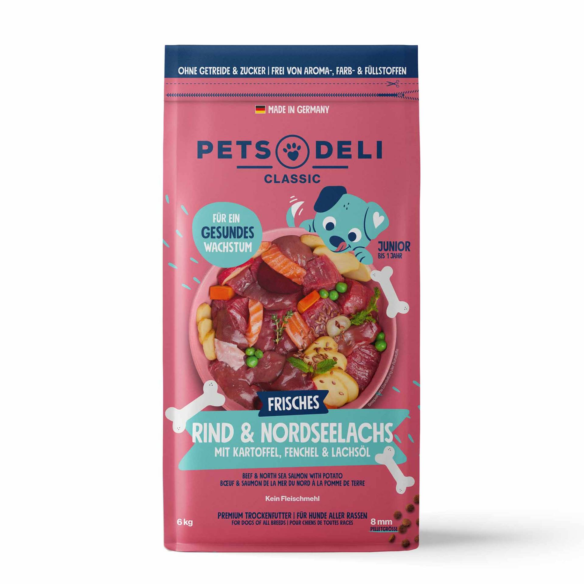 Trockenfutter Pute für Hunde - 12kg ✓ getreidefrei & zuckerfrei ✓ Welpen von Pets Deli von Pets Deli