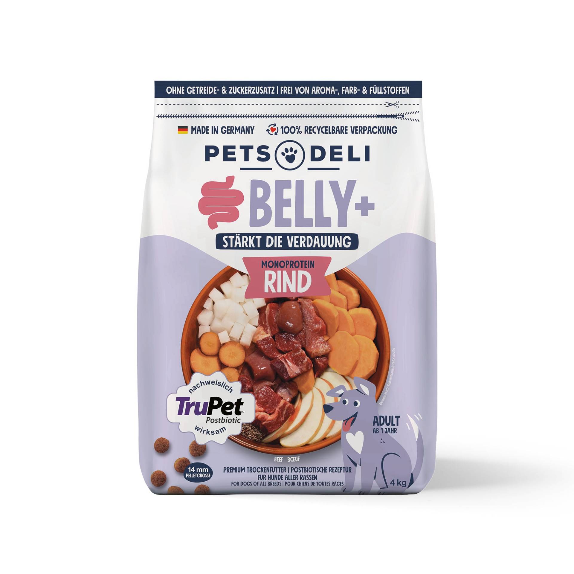 Trockenfutter Rind für Hunde - 2x2kg ✓ getreidefrei & zuckerfrei ✓ Adult von Pets Deli Trockenfutter Rind für Hunde - 2x2kg ✓ getreidefrei & zuckerfrei ✓ Adult von Pets Deli von Pets Deli