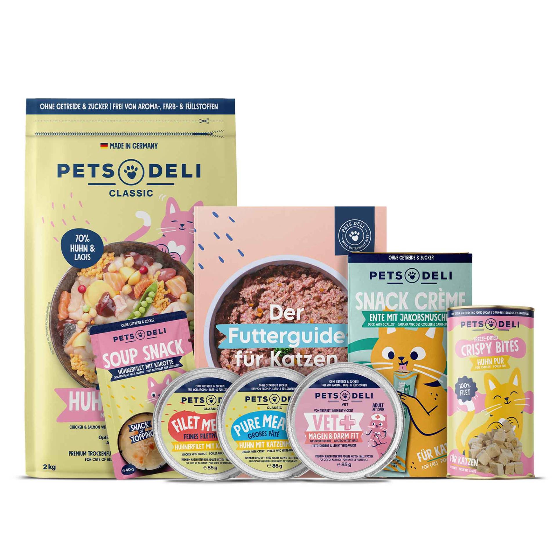 Probierpaket "Verdauung Plus" für Katzen - 2410g von Pets Deli