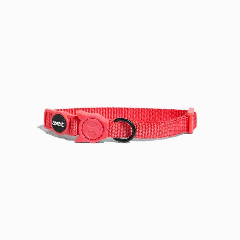 Zee.Cat Katzenhalsband Live - Neon Coral / Standard von Pets Deli