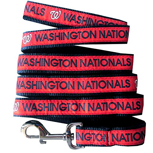 MLB PET Halsband Washington Nationals Hundehalsband, klein, Baseball-Teamcollat für Hunde und Katzen, glänzendes und farbenfrohes Hunde- und Katzenhalsband, lizenziert von der MLB von Pets First