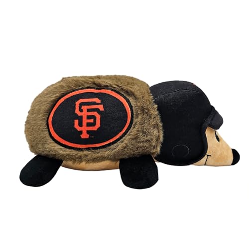 MLB SAN Francisco Giants Plüsch-Igelspielzeug für Hunde & Katzen, Cooles weiches Haustierspielzeug für Spaß und interaktives Spielen, Hunde-Kauspielzeug mit Quietscher, Lizenziertes Hot Pet Spielzeug von Pets First