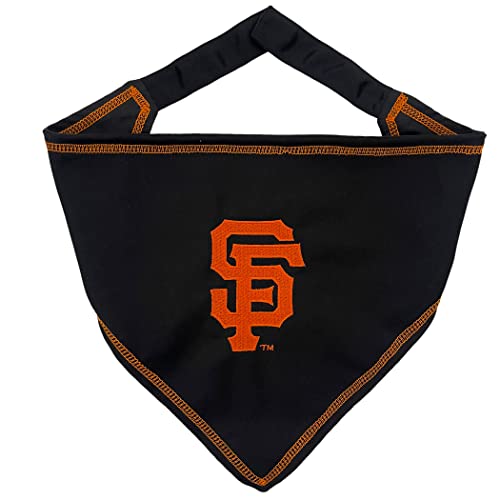 MLB San Francisco Giants TIE Bandana, Größe L/XL Hundehalstuch, für Haustiere, Katzen, Hunde, The Ultimate Game-Day, Party Bandana von Pets First