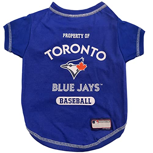 MLB Tee Shirt für Hunde & Katzen - Toronto Blue Jays Hunde-T-Shirt, Größe M von Pets First