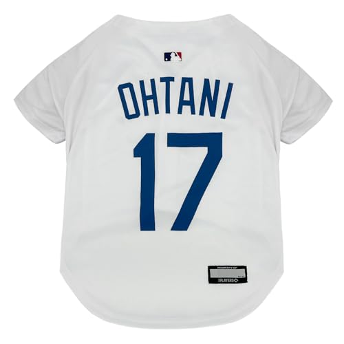 MLBPA Hundetrikot – Shohei Ohtani #17 Haustiertrikot – MLB LA Dodgers Mesh Players Katzentrikot, Größe L von Pets First