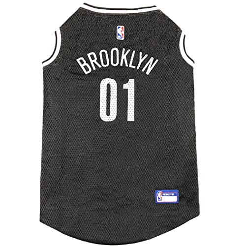 Pets First NBA PET Jersey Brooklyn NETS Basketball Hundetrikot klein Beste lizenzierte Basketballtrikot für den echten Vierbeiner-Fan! von Pets First